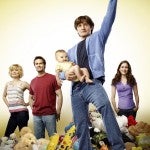 "Raising Hope" cast, with Lucas Neff