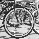 group of bicycles