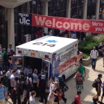 EMS students show off UIC EMS's new ambulance