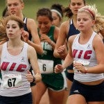 UIC runners in a cross country race