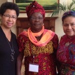 Barbara Ransby, Bernice Freeman, and Rigoberta Menchu Tum