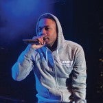 Kendrick Lamar performing