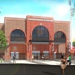 Rendering of Curtis Granderson Stadium entrance