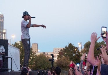 Kendrick Lamar performing