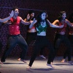 Dhaamal dancers performing