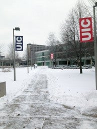 Snow on campus