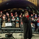 Apollo Chorus performs at Cloud Gate in Millennium Park