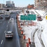 Construction on the Morgan Street bridge