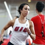 Rebecca Zaiter running relay