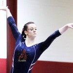 Catherine Dion on the balance beam