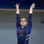 Catherine Dion on floor exercise