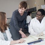 Judy L. Bolton with students