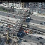 Morgan Street construction on UIC webcam