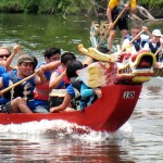 UIC Pyro Paddlers in Dragon Boat Race