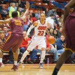 UIC Flames men's basketball vs Loyola. 22 Jay Harris