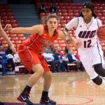 Ruvanna Campbell vs Detroit, UIC Flames women's basketball, UIC Pavilion