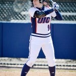 Eleni Polites at bat