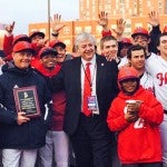 Chancellor Amiridis & baseball team