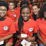 UIC freshman students at Convocation