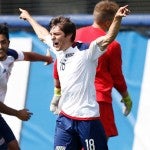 Sasha Simon scored his first goal of the season against DePaul Sept. 17