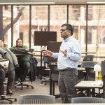 Venkat Venkatakrishnan teaching a class