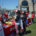 students attending the summer session picnic