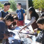 students registering to vote