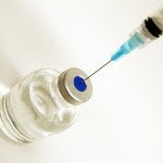 syringe and vial