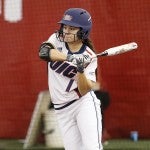 Lexi Watts at bat