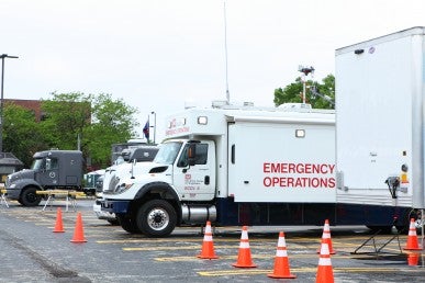 US Army Corps Emergency Operations vehicle