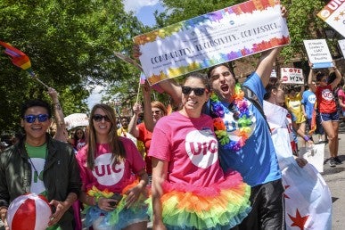 Chicago Pride Parade; students; faculty