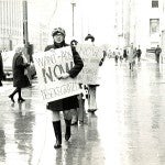 NOW picket outside Tribune tower