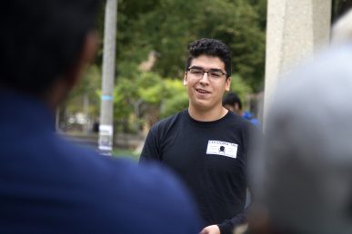 Students at the UIC Heritage Garden event