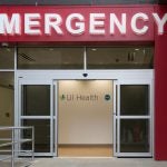 UI Hospital Emergency Room entrance