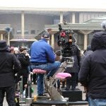 Chicago PD filming in the quad