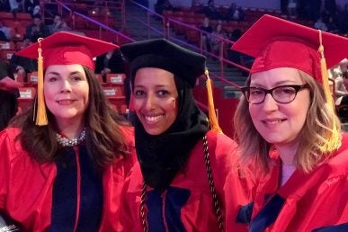 2018 commencement; phd grads; JACSW