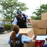 UIC PD shower shoe donation