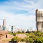 UIC Campus and Chicago skyline