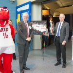 Chancellor Michael Amiridis and Paul Simons