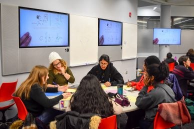 students in a classroom