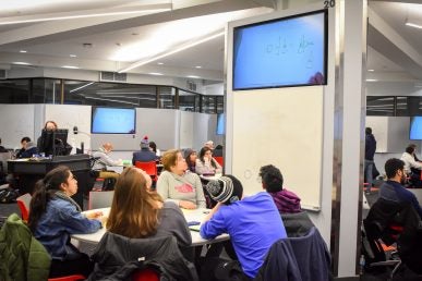 students in a classroom