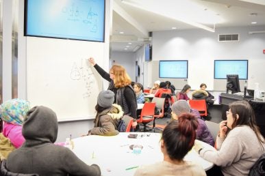 students in a classroom