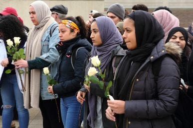 UIC Vigil for New Zealand victims