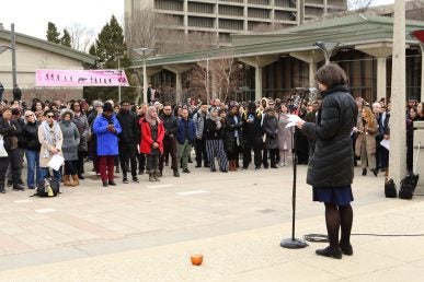 UIC Vigil for New Zealand victims