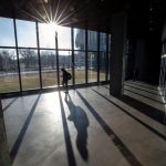 A student walks through the Academic and Residential Complex during the first week of spring semester Tuesday, Jan. 14, 2020.