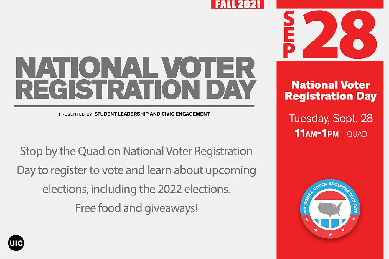 National Voter Registration Day UIC today