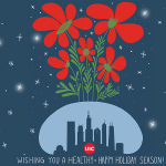 UIC Holiday Card Contest promo art.