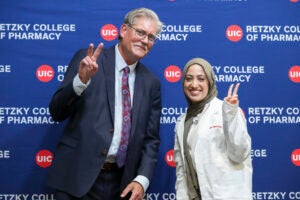 White coat ceremony 2024 for the Retzky College of Pharmacy at University of Illinois Chicago. (Laura Hayes)