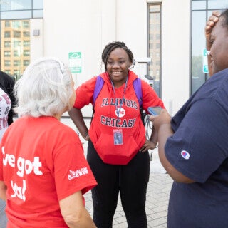 University of Illinois Chicago's move-in weekend was filled with excitement, energy and emotional goodbyes from family and friends. University of Illinois Chicago's move-in weekend was filled with excitement, energy and emotional goodbyes from family and friends.