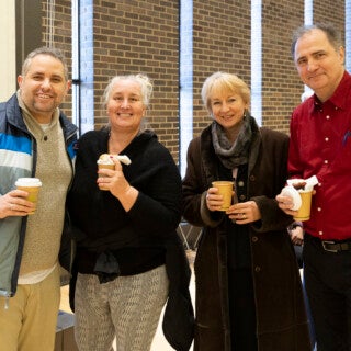 UIC faculty and staff enjoyed hot chocolate with Chancellor Marie Lynn Miranda during special events Dec. 3 and 5 at Student Center East and Student Center West.
Photos by Jenny Fontaine UIC faculty and staff enjoyed hot chocolate with Chancellor Marie Lynn Miranda during special events Dec. 3 and 5 at Student Center East and Student Center West. Photos by Jenny Fontaine
